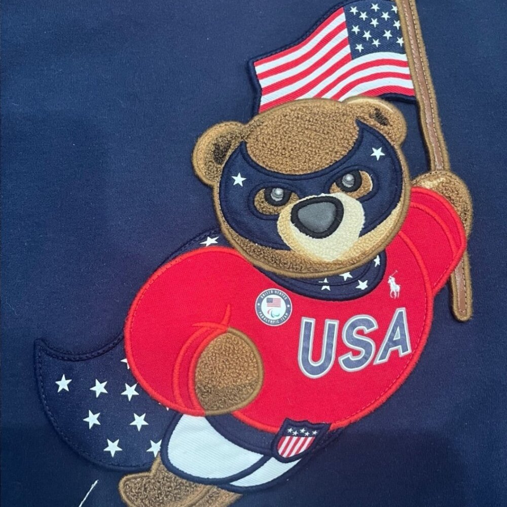 Super Rare Ralph Lauren Olympic Polo Bear 2018 Sweatshirt SZ XL Men’s